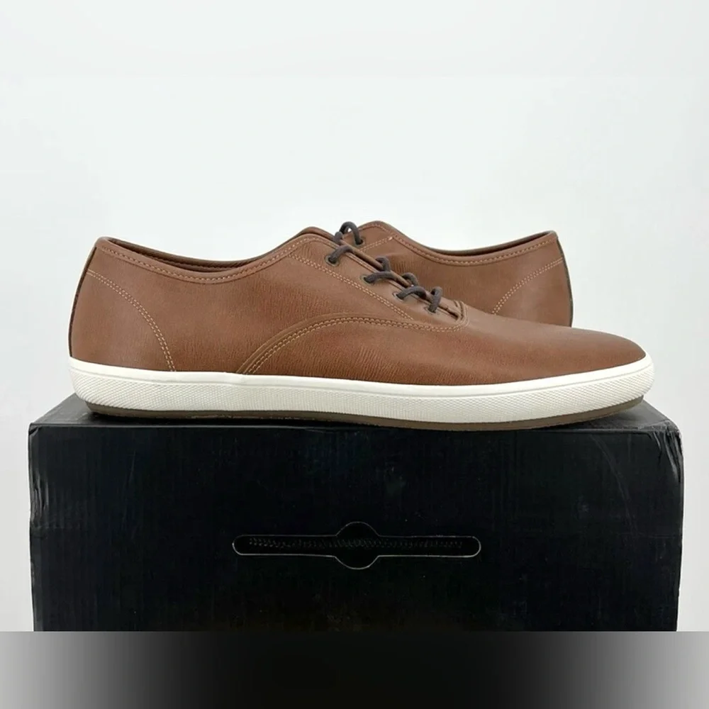 Aldo Abiradia R Casual Sneakers Brown Size 13 Lace Up Low Top New In Box